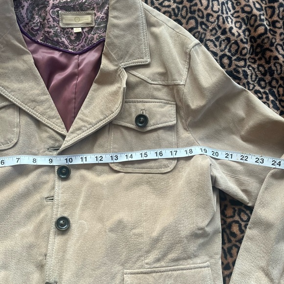 Wilson Leather Suede tan jacket coat XL - Picture 7 of 8